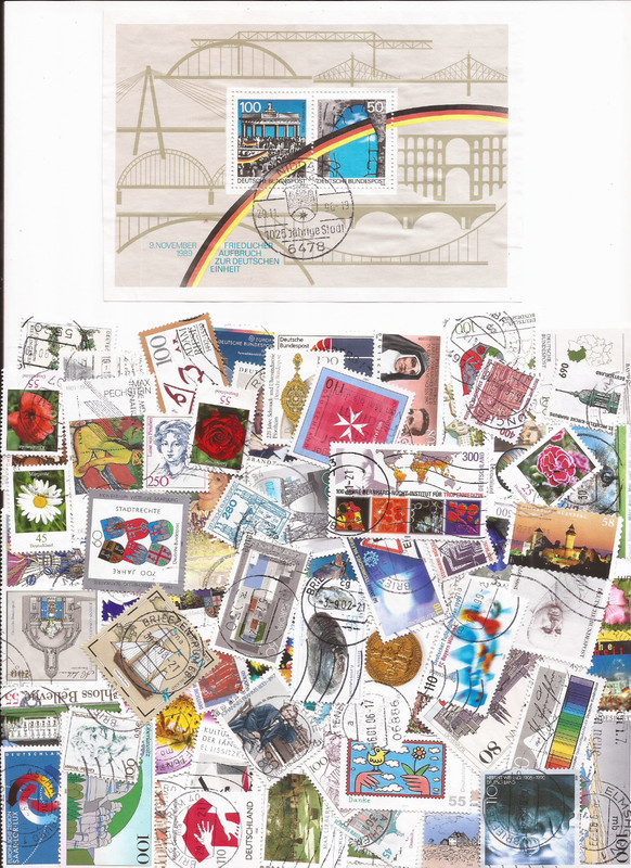GERMANY - Post 1980 - 555 different mostly used + 1 S/S