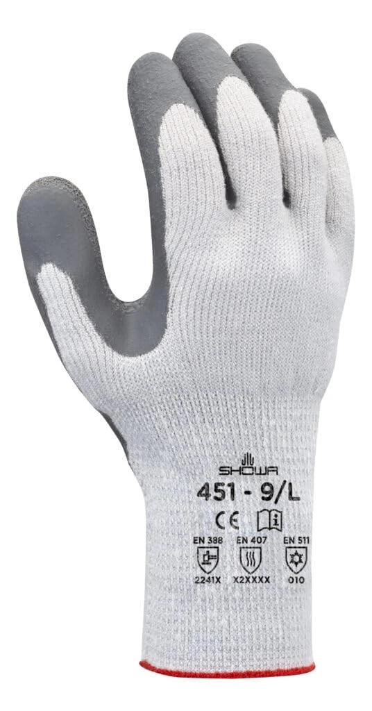 451 Insulated Work Gloves, Latex Coated Work Gloves with Rough Grip, Work Glo...