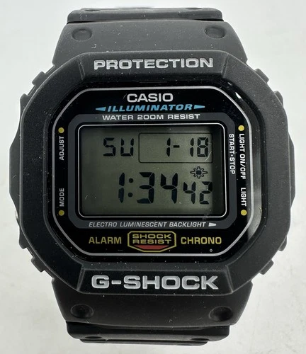 1996 Vintage Casio G Shock Watch 1545 DW-5600E Serviced New Battery Works Great