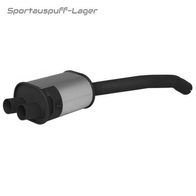 original Remus Edelstahl Sportauspuff-Hauptschalldämpfer Ford Galaxy 2 Typ WAG