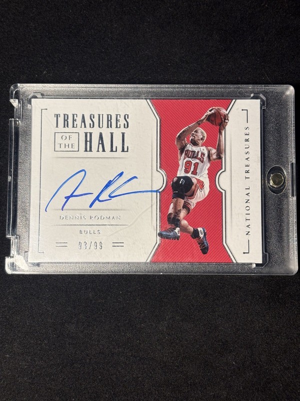 Dennis Rodman 2018-19 Panini National Treasures Treasures of The Hall Auto /99