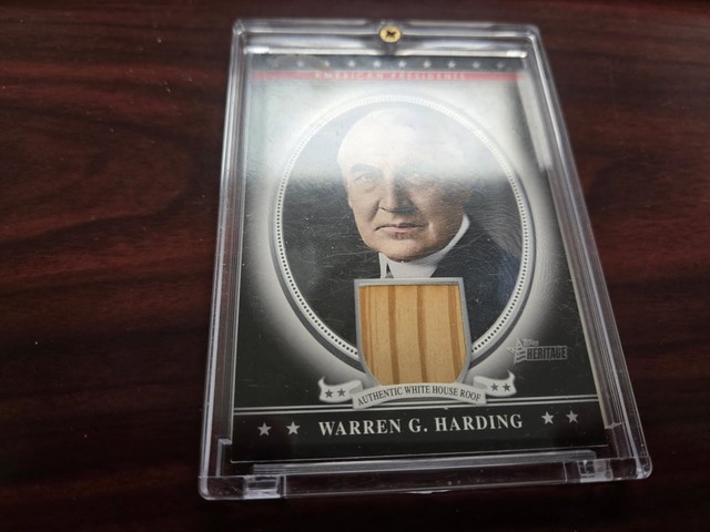 Warren G. Harding/White House Roof 2009 Topps American Heritage Relics #WGH #1