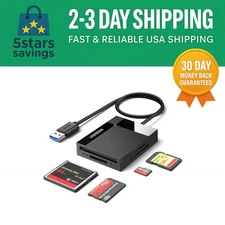 USB 3.0 Memory Card Reader, Adapter Hub, for SD, CF, TF, Micro SD, XD, MS