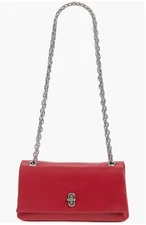 Marc Jacobs The Dual Chain Strap Mini Leather Shoulder Bag Crossbody ~NWT~ Red