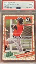 2023 Donruss Jackson Holliday RC #78 PSA 9 SP /75 🔥On Fire🔥 POP 6 MINT Rookie