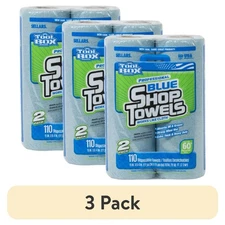 3 Pack Blue Shop Towel 2 Rolls Per Pack Disposable Towel Soft Absorbent Towel