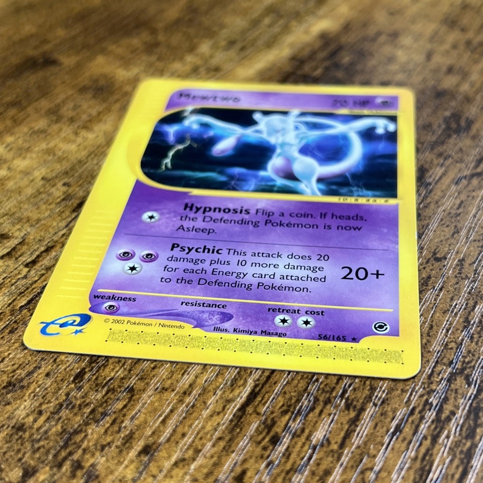 Mewtwo Expedition Base Set 56/165 Rare Pokémon Card Non-Holo E-Series E ...