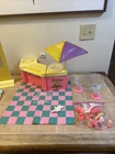 VINTAGE Barbie Mattel Ice Cream Shoppe & Cart Playset 1986 Great CONDITION