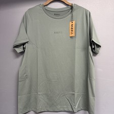 NoBull Women's Deltapeak Micro Textured Tee Shirt Balsam Green Large