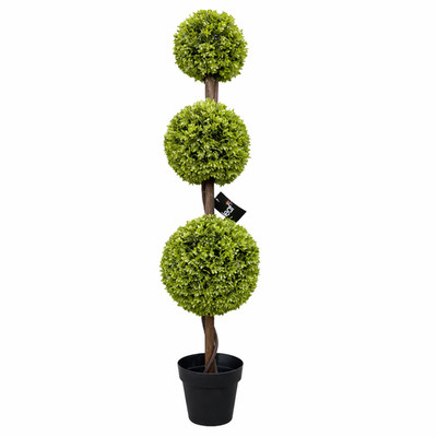 Künstlicher Topiary Baum Realistisch Schwarz 120cm (4ft) Premium Indoor Home
