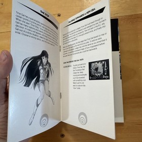 Sega CD Time Gal Game Manual Only  - No Game - (Sega CD) W/ Registration Card