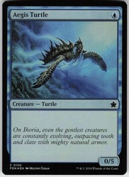 Aegis Turtle #150 Foil Foundations FDN Magic: The Gathering
