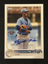 Alejandro Pie 2022 Topps Pro Debut Auto Rays