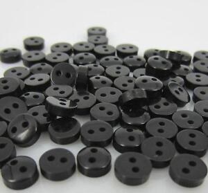 DIY 500pcs Black Colors Mini Resin Buttons Fit Sewing or Scrapbooking 6.0mm