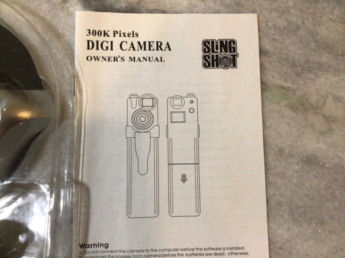 Sling Shot 300K Pixels Digital Camera Kit | eBay