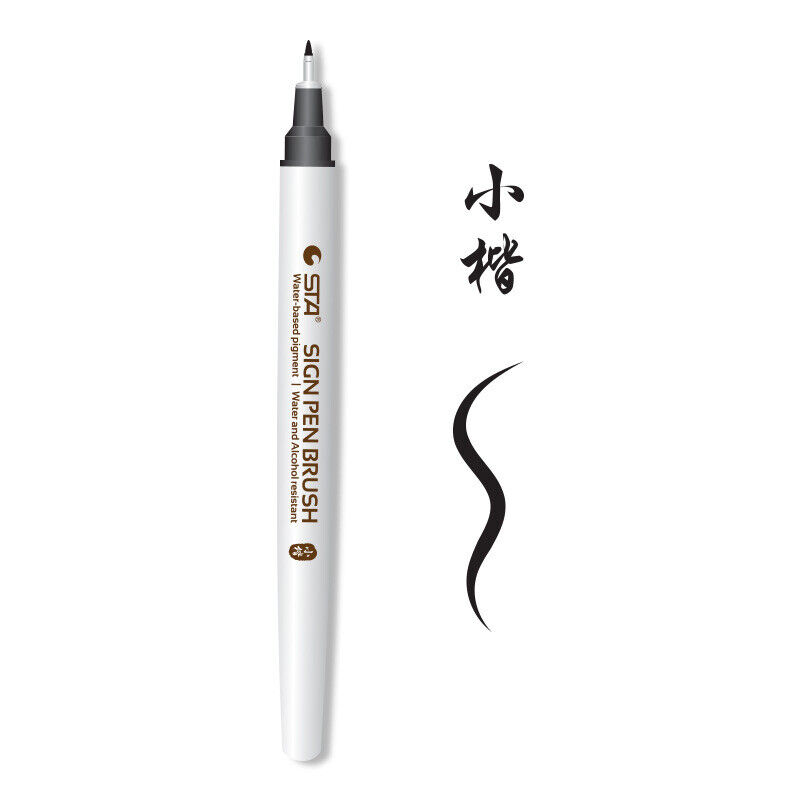 Buy ARPDJK Calligraphy Pens Set, 6 Pcs Black Brush Marker Pen, Water-based  Color Ink Pen for Beginners Writing, Lettering, Drawing, Signature, Design  and Illustration, 4 Sizes Online at desertcartINDIA