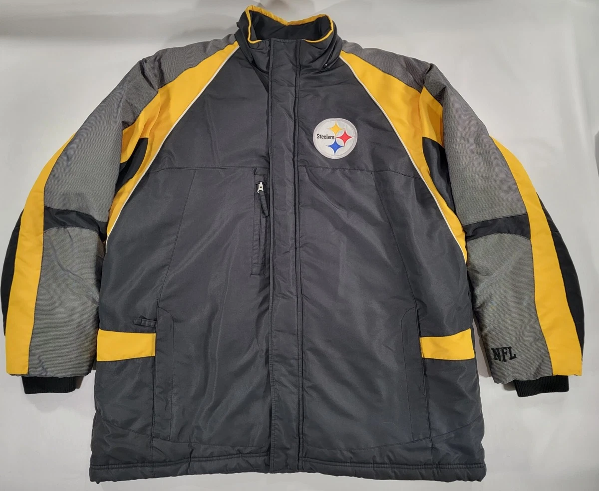 Pittsburgh Steelers Official NFL Heavy Winter Jacket Snow Coat Men's Sz XL  EUC | eBay