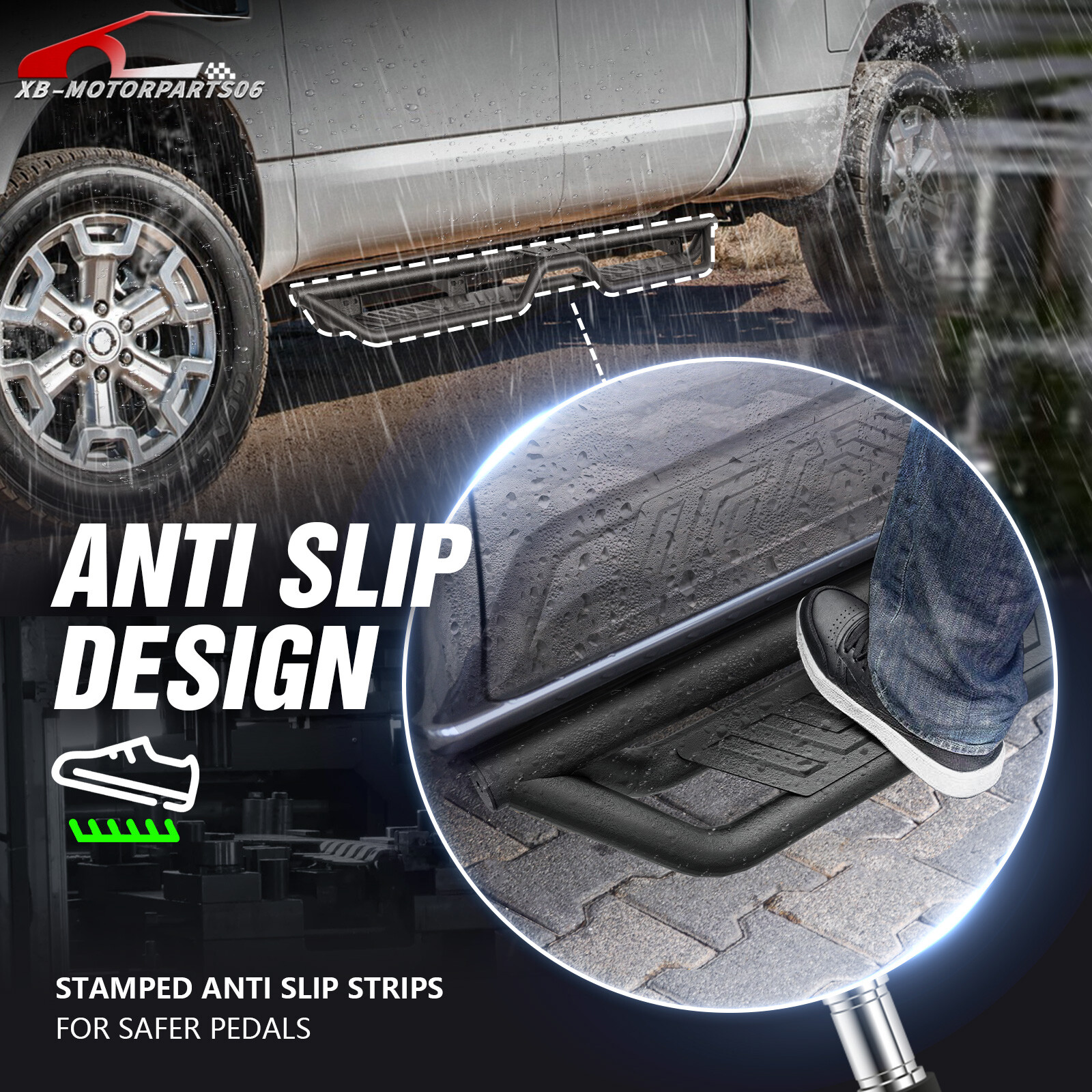 Running Boards Side Steps For 2004-2025 Nissan Titan &Titan XD 2016-2025 CrewCab