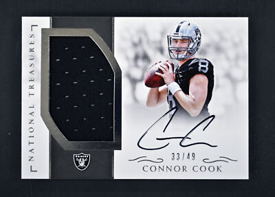 2016 Panini National Treasures #RMS-CO Connor Cook /49 AUTO Rookie Materials