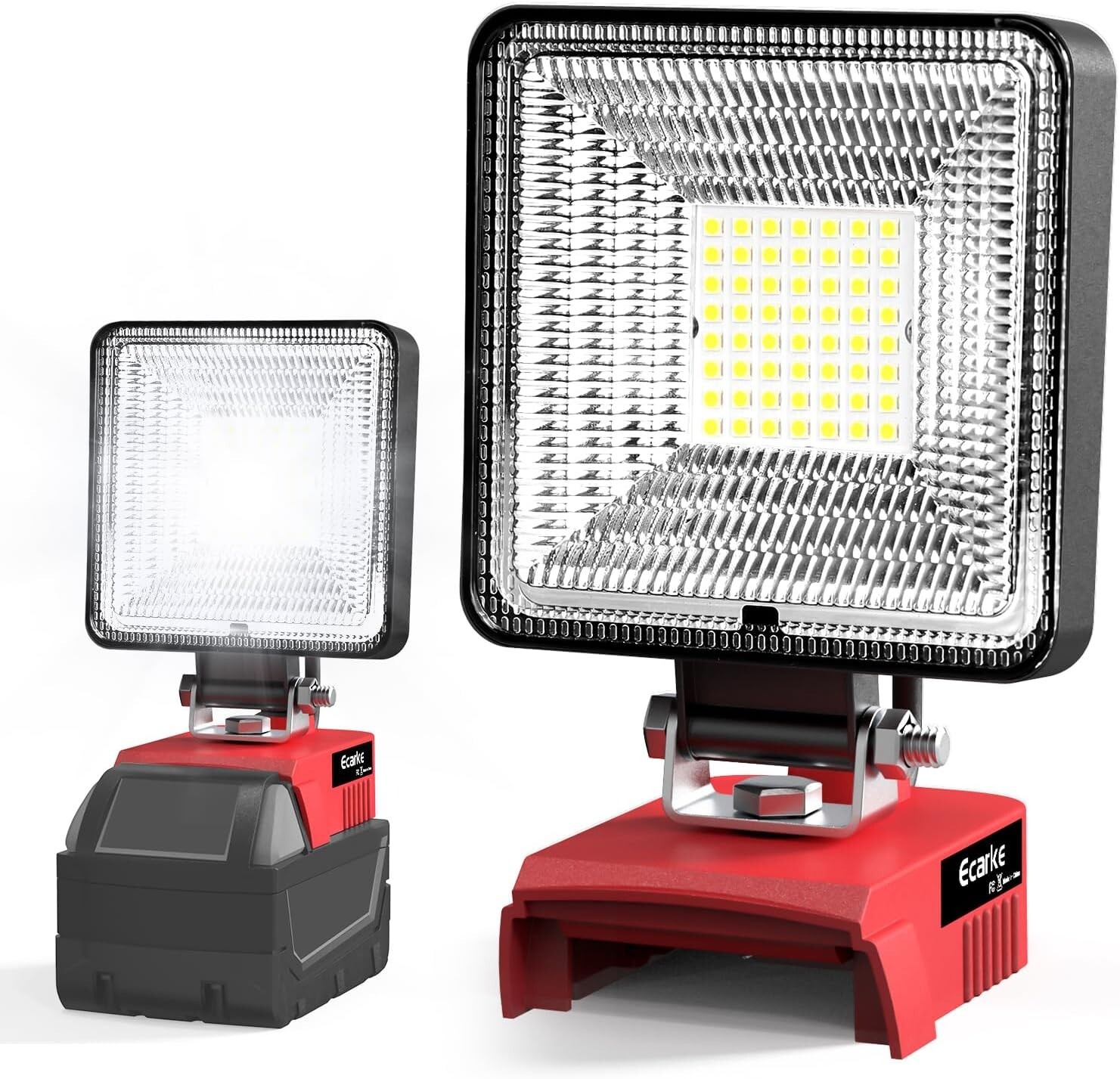 Ecarke Led Work Light Job Site Lighting for Milwaukee 18V Battery,M18 Work