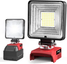 Ecarke Led Work Light Job Site Lighting for Milwaukee 18V Battery,M18 Work