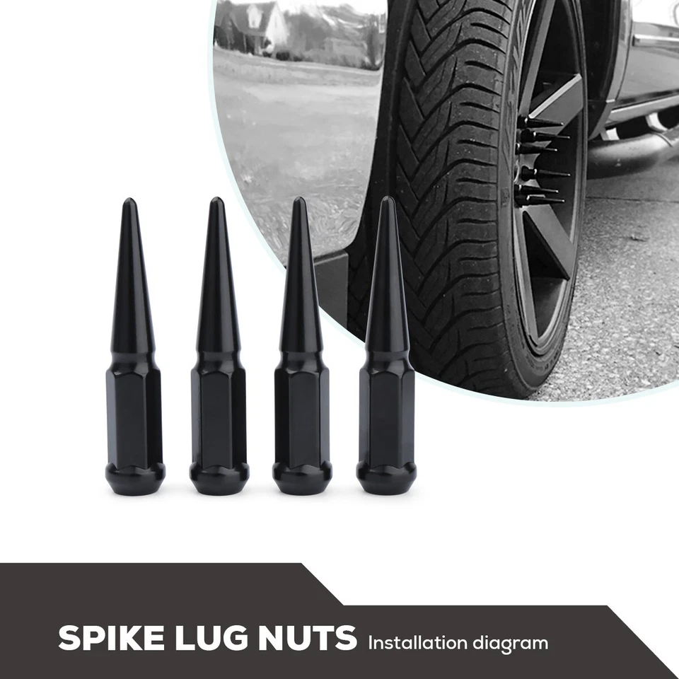 32 piezas tuercas de clavo de 4,5" de alto 9/16"" para Dodge RAM 1500 2500 3500 F250 F350 Foto 4 de 4