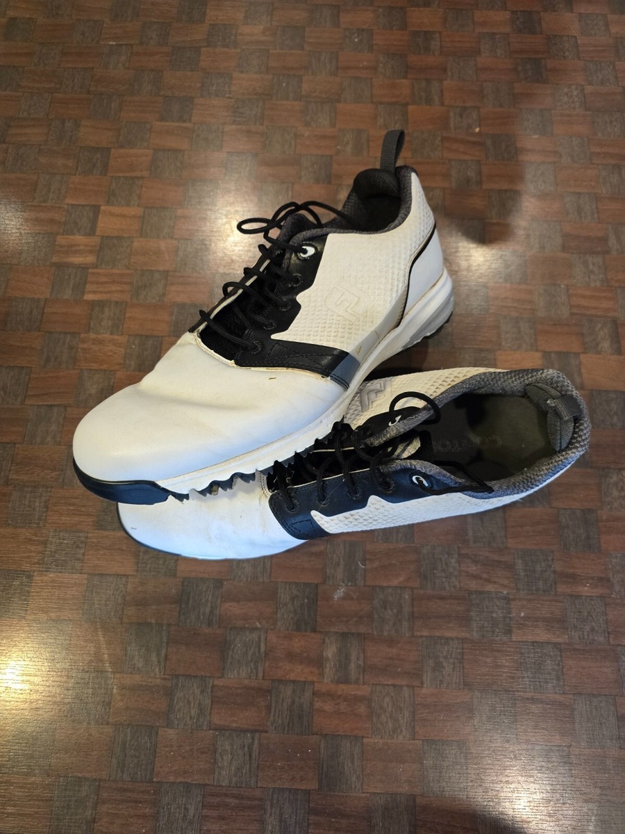 Footjoy Contour Fit Golf Shoes Mens Size 11 1/2 Wide Soft Spike