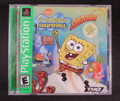 PlayStation 1 PS1 Game SpongeBob SquarePants Supersponge CIB Complete In Box