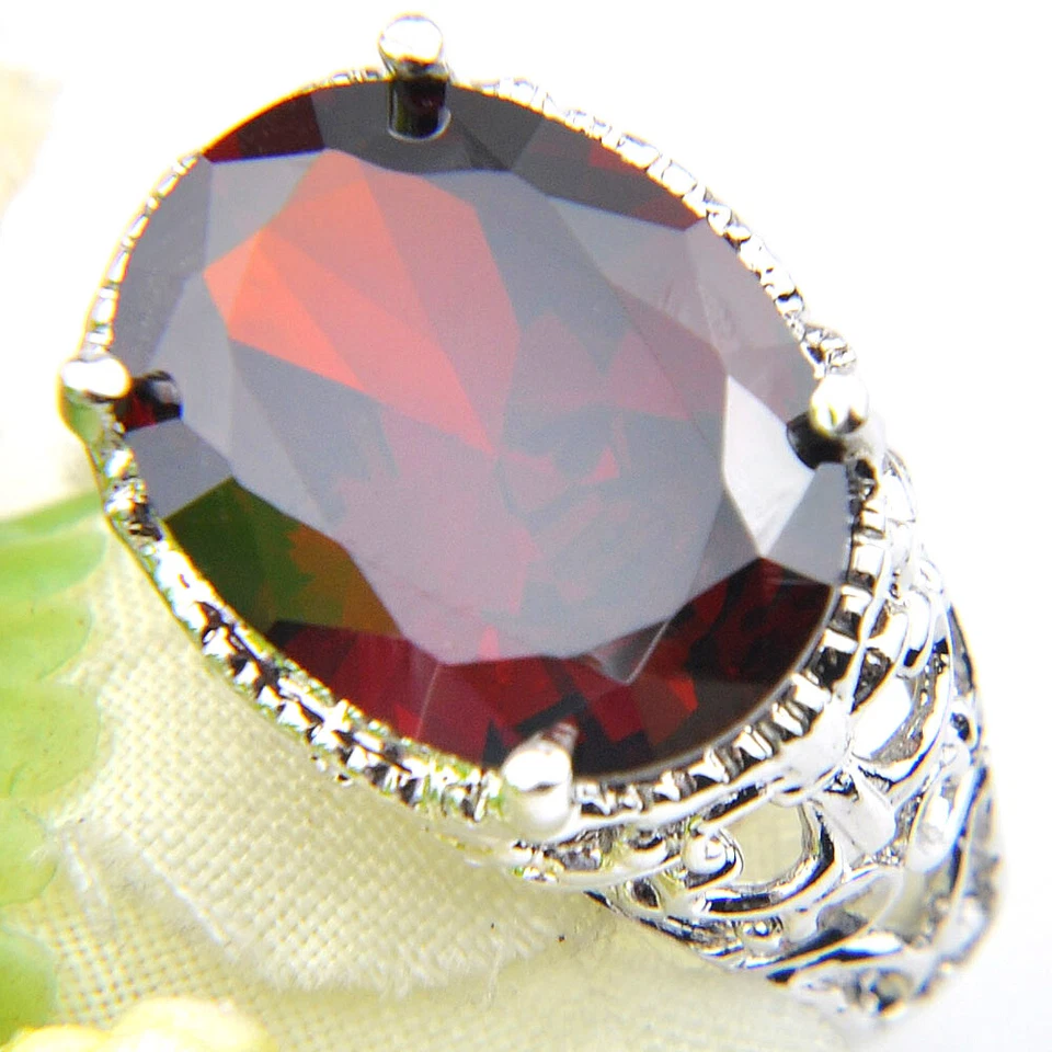 Valentine's Gorgeous Jewelry Gift Rainbow Mystic Topaz Gem Silver Rings Size 7 9 - Image 4 of 4
