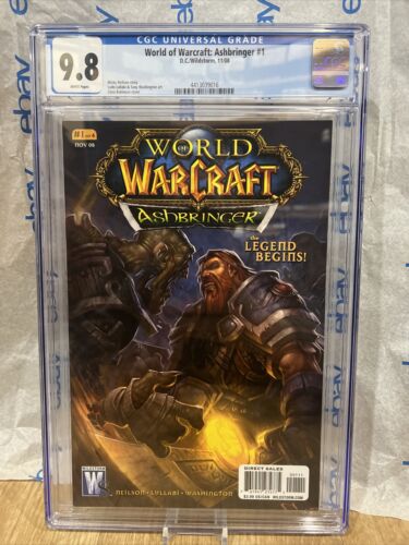 World of Warcraft: Ashbringer 1 CGC 9.8 Graded Comics  Legend Begins Scarce Key - Afbeelding 1 van 3
