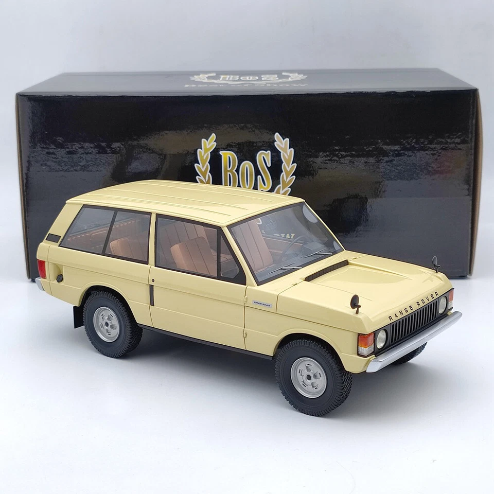 BOS 1:18 LAND ROVER RANGE ROVER 1970 Suffix A beige BOS166 Resin Model Limited - Image 2 of 4