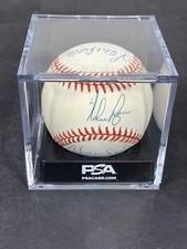 300 Game Winners, Ryan, Spahn, Carlton, Perry Autograph MLB Baseall PSA Grade 8