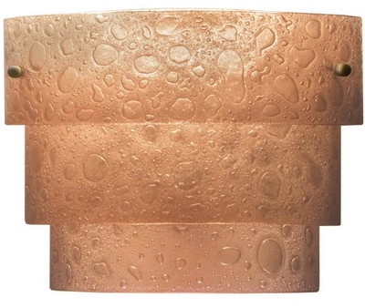 Kalco Lighting Chemical Bronze And Bronze Bubble Glass Wall Sconce Orig $297