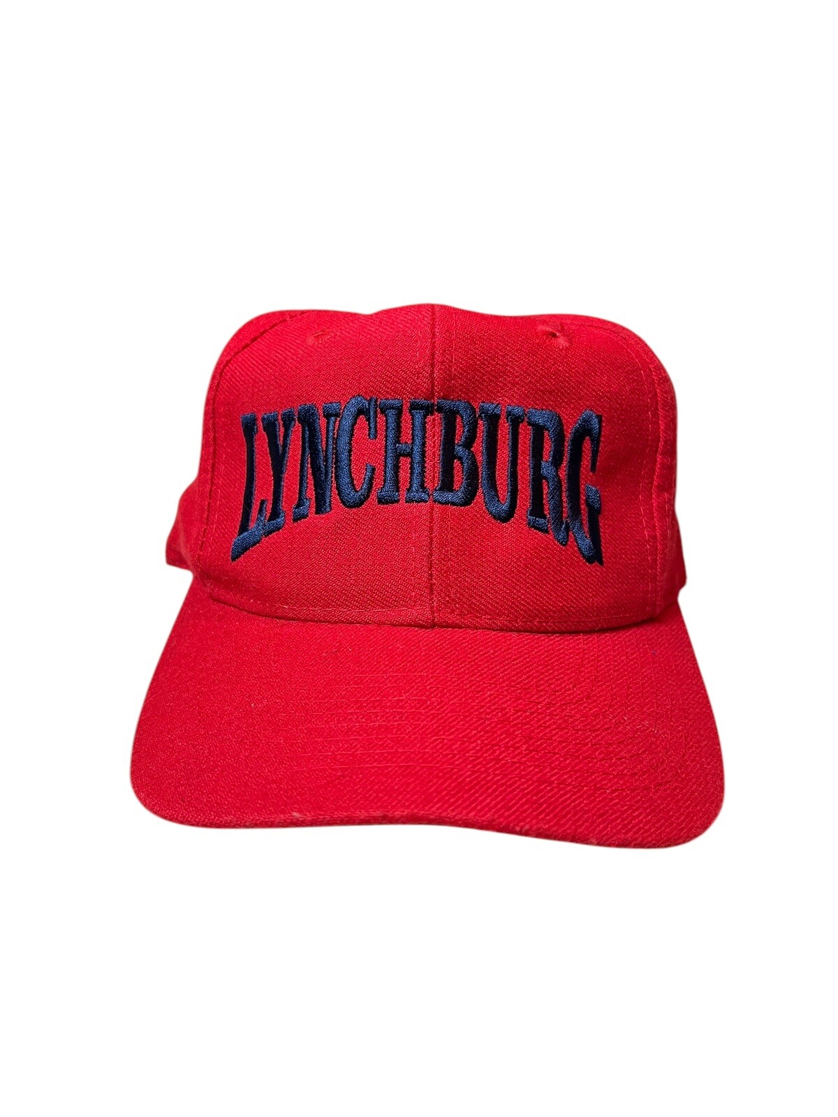 Vintage Lynchburg College University Wool Blend SnapBack Red Cap Hat