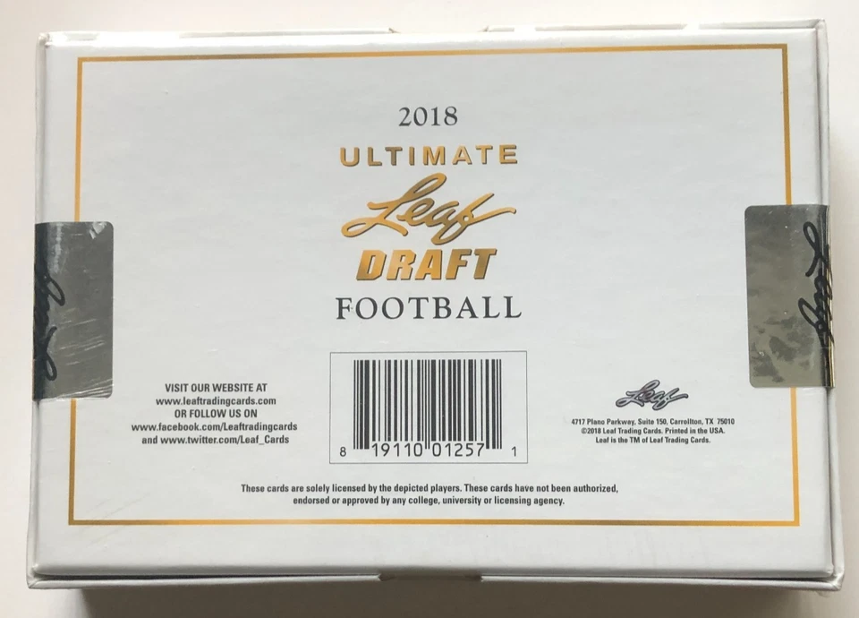 2018 Leaf Ultimate Draft Football Hobby Box - Image 2 of 2