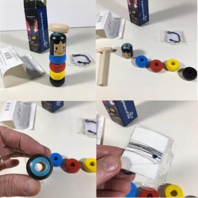 LIVING PUPPET WOODEN MAGIC TRICK WATCH VIDEO PERFORMANCE HERE SAME DAY SHIPPING