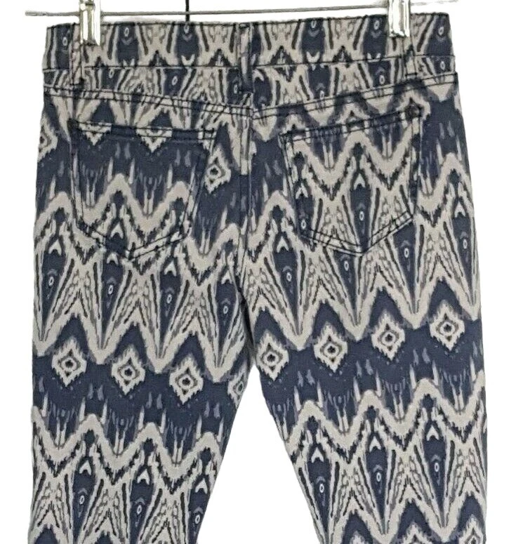 Hot Kiss Jeans Denim Skinny Lily  Southwestern Tribal Aztec Print Size 3 - Image 3 of 4