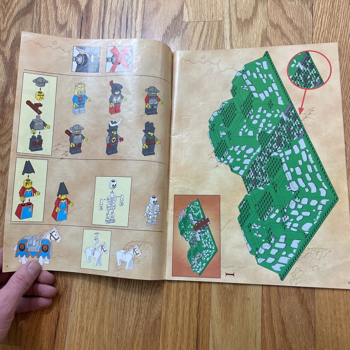 Lego 6098/6091 King Leo's Castle Instructions Manual Booklet