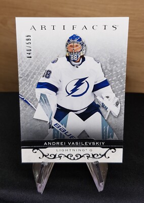 Upper Deck 2021-22 Artifacts #110 - Andrei Vasilevskiy Base Stars /599 Lightning
