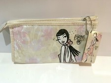 Makeup Cosmetic Travel Pouch Bag Fun  Flirty -   Lipstick   Zipper 10x8