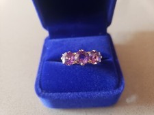 Unique Antique 9kt amethyst ring England
