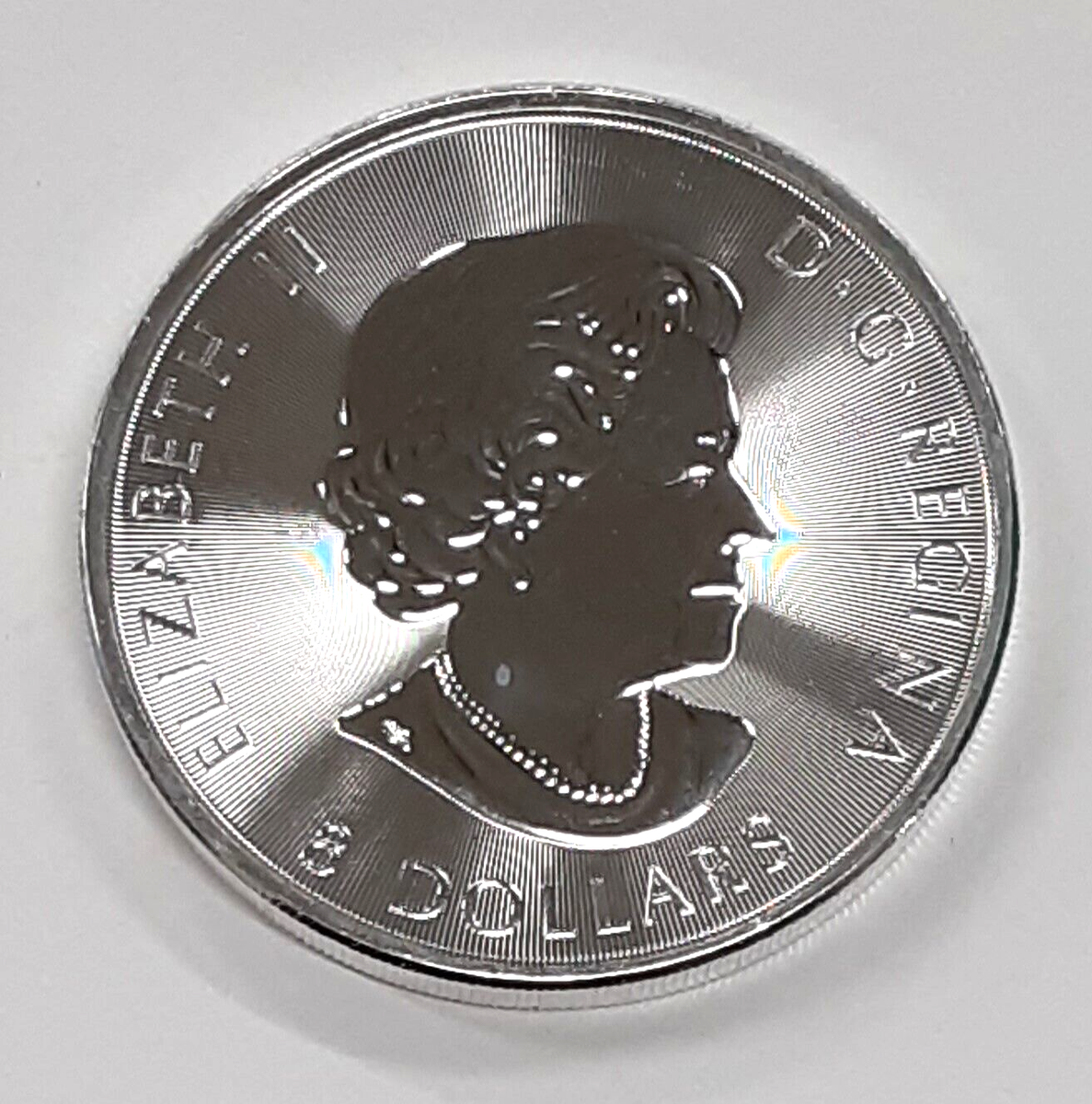 2017 Canada Eight Dollars 1.5 Troy Oz .9999 Fine Silver Grizzly