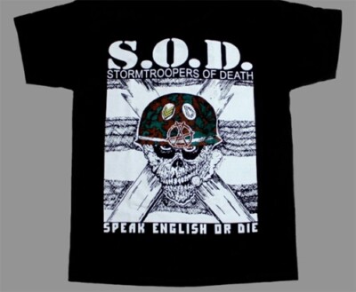 S.O.D. SOD STORMTROOPERS OF DEATH SOD Cotton Black S-5XL Unisex Shirt