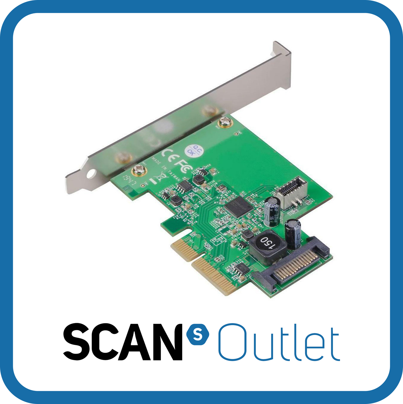 Akasa AK-PCCU3-06 PCI Express Expansion Card, Internal 20-Pin Key-A (USB Type-C)