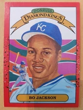 1989 Donruss Diamond Kings Bo Jackson #1 - Kansas City Royals NM
