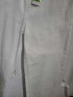 Giani Bini Junior Size 12 High Rise Split  Front Straight Leg  Jeans White — photo 9