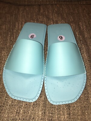 Y-3  YOHJI YAMAMOTO スポーツサンダル ブルー系 Adidas Y-3 Yohji Yamamoto Blue Cyan Sandals Slides Mens Sz 9