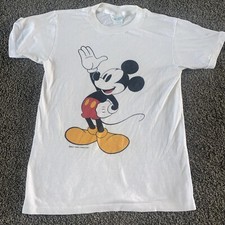 Vintage Mickey Mouse Classic T Shirt Size Medium Youth Walt Disney Productions