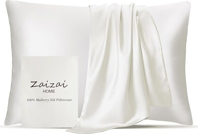 100% Pure Mulberry Silk Pillowcase Hair  Skin 25 Momme 6A+ Grade Silk STANDARD