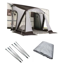 Sunncamp Swift Dash Air 260 SC Caravan Awning, Groundsheet & Rear Pad Poles Pack